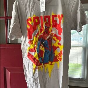 Marvel Gray and Red Spidey Short Sleeve Tee